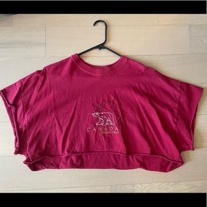 Vintage cropped Niagara Falls Canada tee